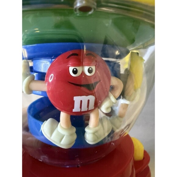 M&M's Collectible Spinning Candy Dispenser & Blue M&M Plush Drummer Lot of 2 - Picture 8 of 15